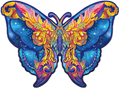Colorful butterfly design on a white background