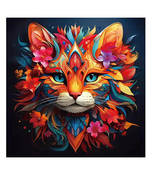 Mystical Bloom Cat